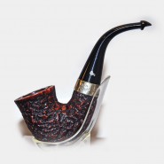 Peterson Donegal Rocky Briar Pipe – Sterling Silver Shape No.05